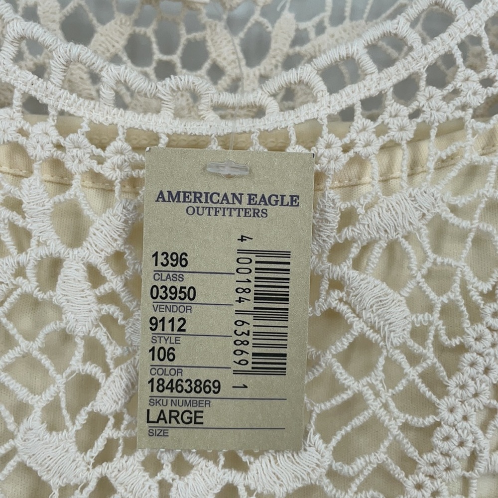American Eagle Ivory Boho Lace Dress - Picture 4 of 7